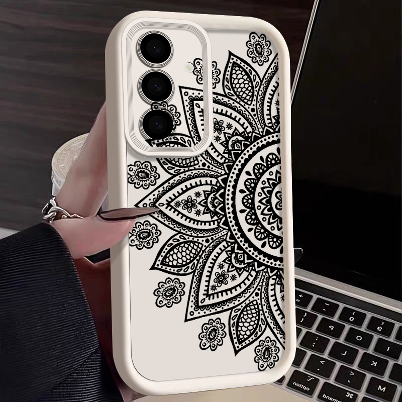Phone Cases Galaxy A17 - Etui z wzorem retro kwiatowego totemu