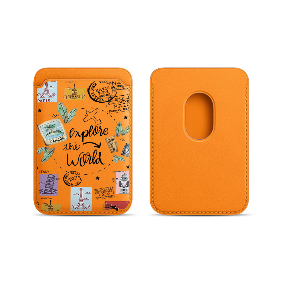 Phone Cases With Wallet On Back - Modny skórzany portfel na karty INS,