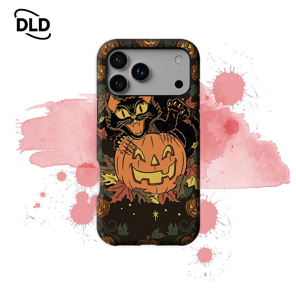 Phone Cases Magnetic - Vintage Halloweenowy Kot na Magnetyczne Etui