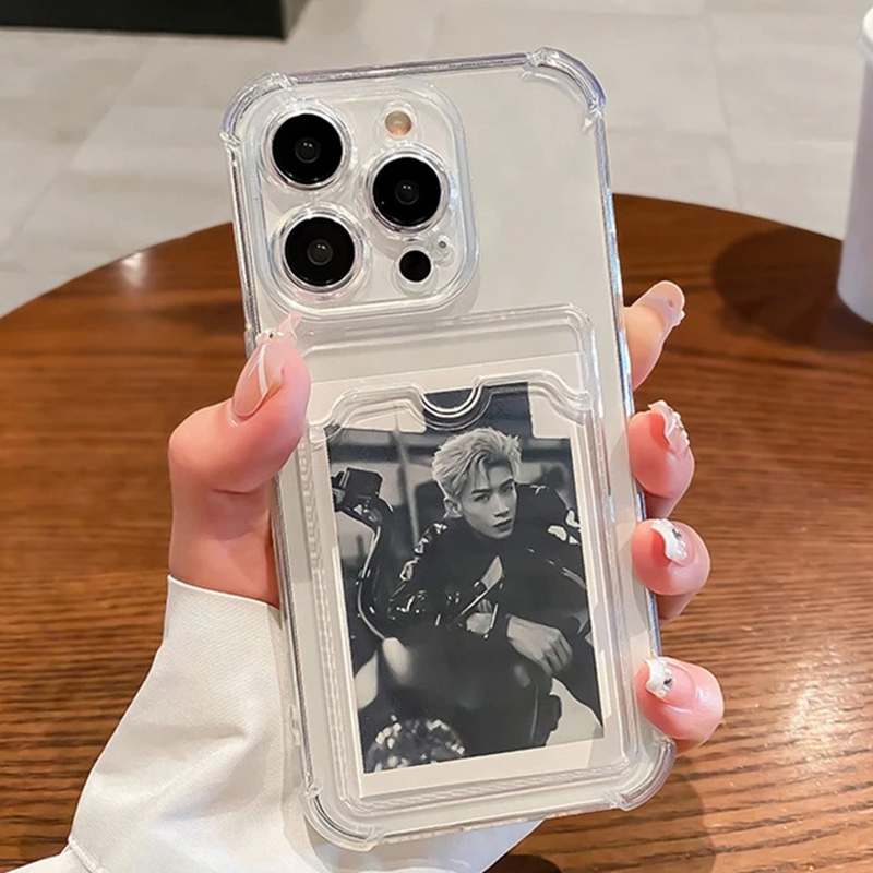 Phone Cases With Wallet On Back - Przezroczyste etui na telefon z miejscem