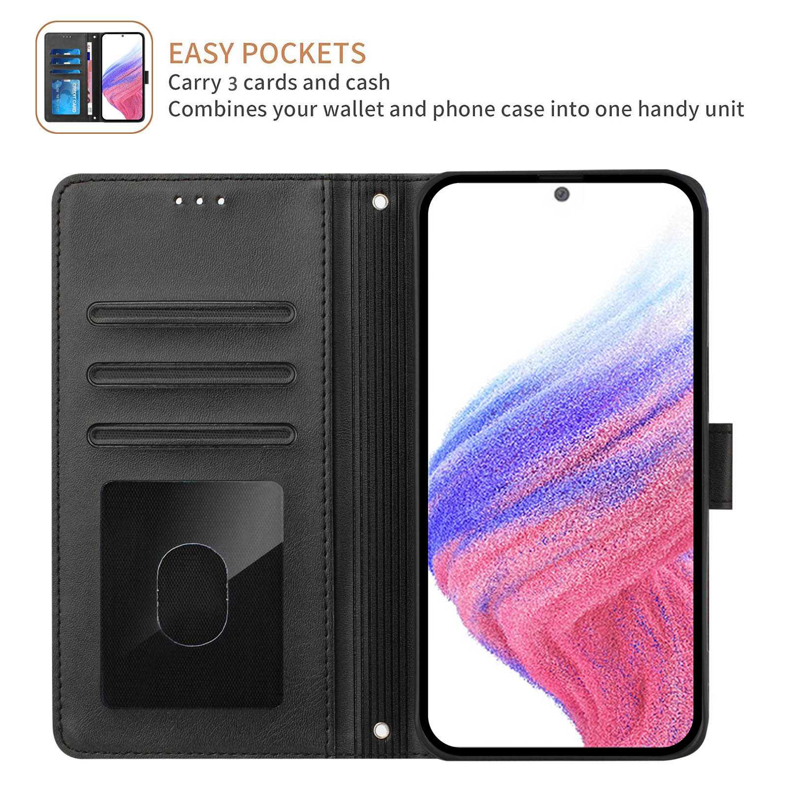 Etui z klapką, skórzane, do Sa – Phone Cases With Wallet On Back recenzja i cena