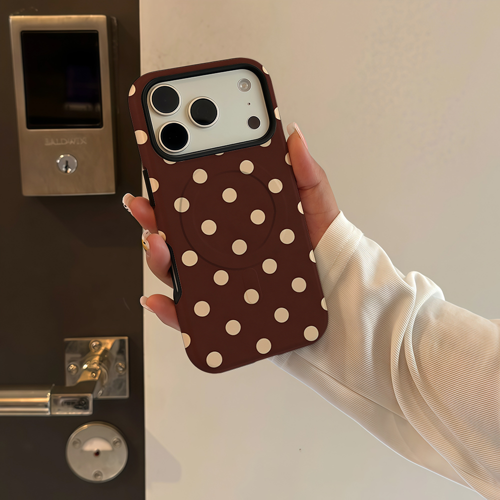 Brązowo-beżowe etui na telefon – Phone Cases Magnetic recenzja i cena