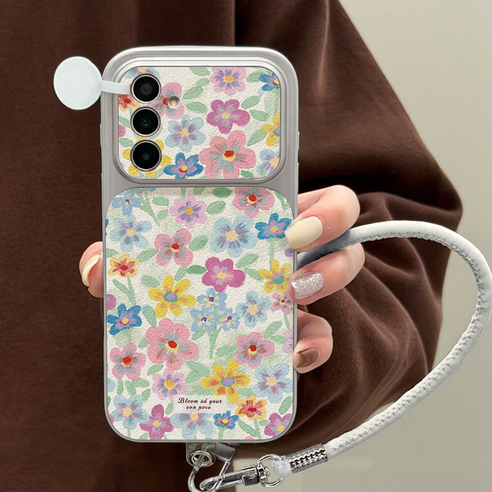 Kolorowe, kwiatowe skórzane et – Phone Cases Leather recenzja i cena