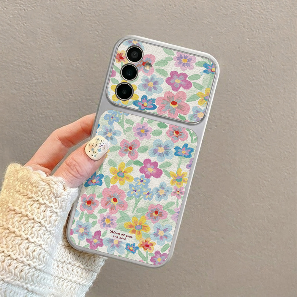 Kolorowe, kwiatowe skórzane et – Phone Cases Leather recenzja i cena