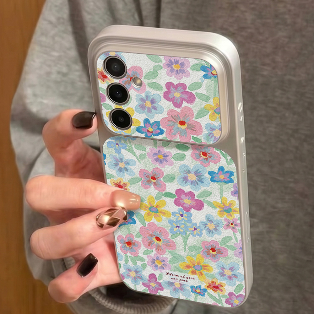 Kolorowe, kwiatowe skórzane et – Phone Cases Leather recenzja i cena